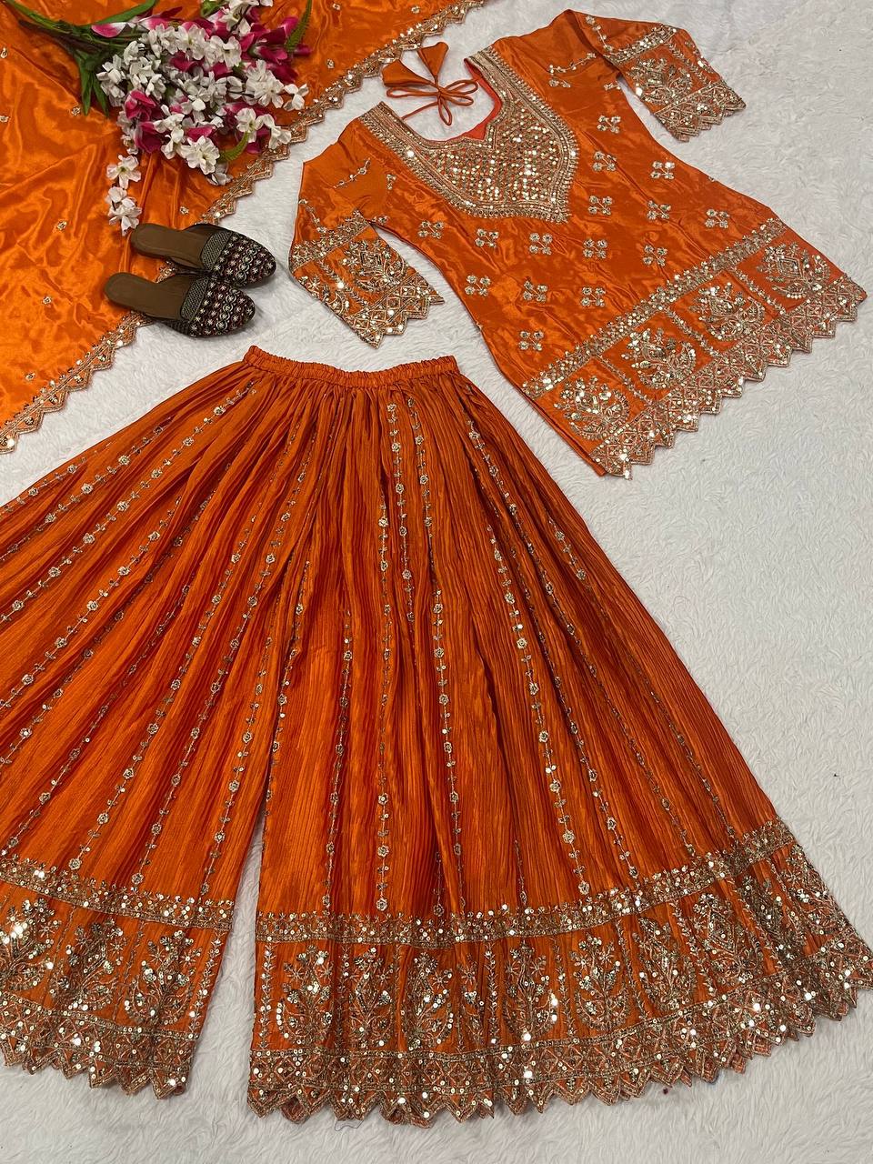 Regal Violet Heritage Embroidered Couture